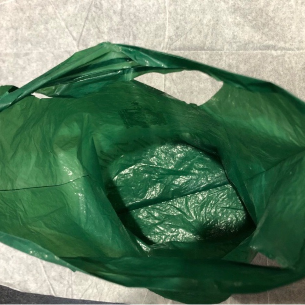 MARSHALL FIELD’S small signature green shopping bag size 9x12 used - Picture 9 of 10